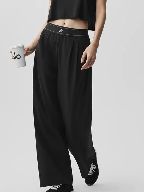 ALO Yoga Pants - NWT Alo Yoga Black Straight leg Pants Casual Trousers😊Regular 30" Inseam👖